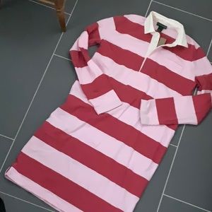 NWT J. Crew Rugby Dress X-Small pink